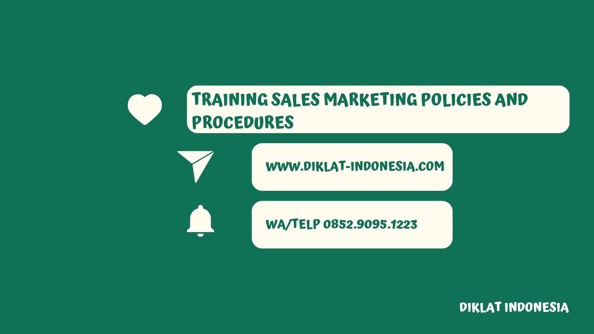 Training Sales Marketing Policies and Procedures